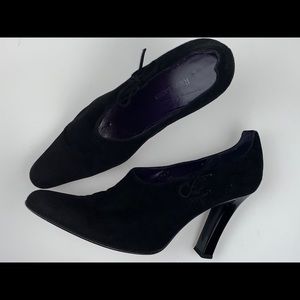 Ralph Lauren-(Sz 10) Black suede heel